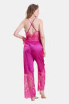Mysthelle Silk & Satin Loungewear Set - Purple — thumbnail 2