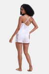 Mysthelle Silk & Satin Loungewear Set - White — thumbnail 2