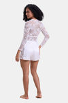 Mysthelle Silk & Satin Loungewear Set - White — thumbnail 2