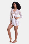 Mysthelle Silk & Satin Loungewear Set - White — thumbnail 4