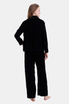 Mysthelle Silk & Satin Loungewear Set - Black — thumbnail 1