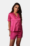 Mysthelle Silk & Satin Loungewear Set - Pink — thumbnail 3