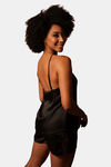 Mysthelle Silk & Satin Loungewear Set - Black — thumbnail 2