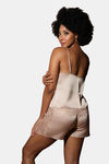 Mysthelle Silk & Satin Loungewear Set - Champagne — thumbnail 2