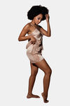 Mysthelle Silk & Satin Loungewear Set - Champagne — thumbnail 3