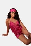 Mysthelle Silk & Satin Loungewear Set - Pink — thumbnail 3