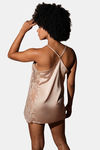Mysthelle Silk & Satin Loungewear Dress - Champagne — thumbnail 2
