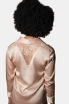 Mysthelle Silk & Satin Loungewear Set - Champagne — thumbnail 2