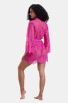Mysthelle Super Comfy Lace Robe - Fuchsia — thumbnail 2