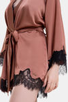 Mysthelle Super Comfy Satin Robe - Bronze — thumbnail 4