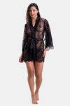 Mysthelle Super Comfy Lace Robe - Black — thumbnail 1