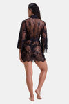 Mysthelle Super Comfy Lace Robe - Black — thumbnail 2