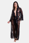 Mysthelle Super Comfy Lace Robe - Black — thumbnail 3