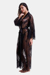 Mysthelle Super Comfy Lace Robe - Black — thumbnail 4