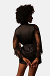 Mysthelle Super Comfy Satin Robe - Black — thumbnail 2