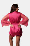 Mysthelle Super Comfy Satin Robe - Pink — thumbnail 2