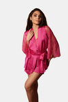 Mysthelle Super Comfy Satin Robe - Pink — thumbnail 3