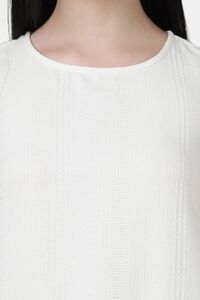 Sands of India White Textured Maxi Dress with Gathered Hem — thumbnail 4