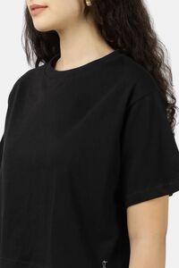 Sands of India Women Black Crop Top With Twin Fish Back Print - Black — thumbnail 5