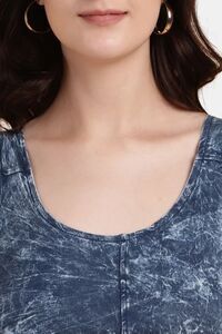 Sands of India Towel Wash Indigo Crop Top - Blue — thumbnail 5