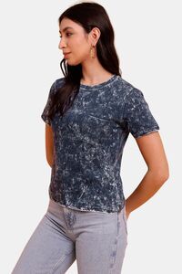 Sands of India Indigo Everyday T-Shirt With Pocket - Blue — thumbnail 4