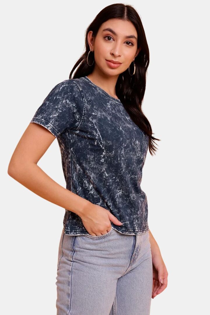 Sands of India Indigo Everyday T-Shirt With Pocket - Blue — image 5