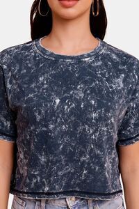Sands of India Indigo Crop Top With Towel Wash - Blue — thumbnail 4