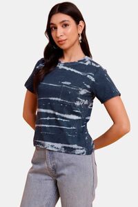Sands of India Indigo Everyday Regular T-Shirt - Blue — thumbnail 3