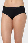 Bummer Medium Rise Full Coverage Hipster Panty - Black — thumbnail 3