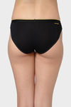 Bummer Medium Rise Half Coverage Bikini Panty - Black — thumbnail 2