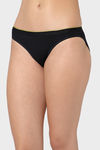 Bummer Medium Rise Half Coverage Bikini Panty - Black — thumbnail 3