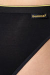 Bummer Medium Rise Half Coverage Bikini Panty - Black — thumbnail 4