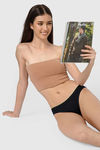 Bummer Medium Rise Half Coverage Bikini Panty - Black — thumbnail 5