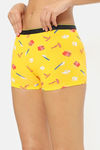 Bummer Medium Rise Full Coverage Boyshort - Yellow — thumbnail 3