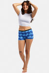 Bummer Medium Rise Full Coverage Boyshort - Blue — thumbnail 5