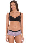 Jockey Cotton Boyshorts Brief - Pink N Black Print — thumbnail 5