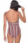 Zivame Retro Stripes Tummy Control Swimsuit — thumbnail 2