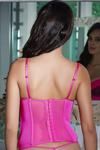 Zivame Lace Embrace Bustier With G-String - Lipstick Pink — thumbnail 2