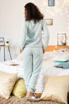 Zivame Cotton CoZzzies Happy Sheep Top and Pyjama- Blue — thumbnail 3