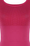 Zivame Medium Control Shorts Length Bodysuit With Bust - Fuschia — thumbnail 3