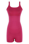 Zivame Medium Control Shorts Length Bodysuit With Bust - Fuschia — thumbnail 4