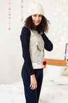 Zivame Cotton CoZzzies Bunny Warmer Cotton Top- Grey — thumbnail 3
