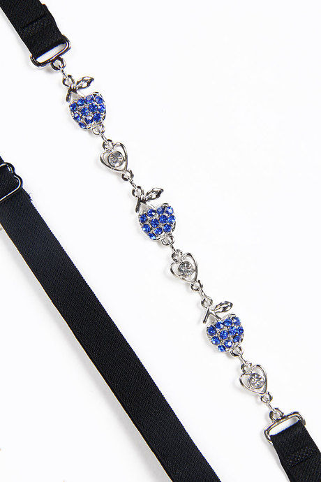 Zivame Rhinestone Accent Bra Straps- Blue — image 2