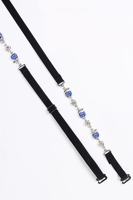 Zivame Rhinestone Accent Bra Straps- Blue — image 4