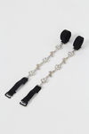 Zivame Rhinestone Accent Bra Straps- Silver Flower n Leaves — thumbnail 3