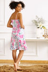 Zivame After Hours Floral Print Cotton Knee Length Nightdress - White — thumbnail 2