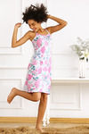 Zivame After Hours Floral Print Cotton Knee Length Nightdress - White — thumbnail 5