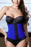 Zivame Body Sculpting Front Open Cincher - Blue — thumbnail 3