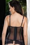 Zivame Sexy Little Bustier With Garter Belts Textured Rose — thumbnail 2