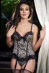 Zivame Ruffle Romance Bustier With G-String - Animal Print — thumbnail 3